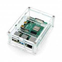 Pouzdro Raspberry Pi Model 4B - průhledné - LT-4B18