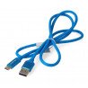 Lanberg USB kabel, typ AC 2.0, modrý premium 5A - 1m - zdjęcie 2