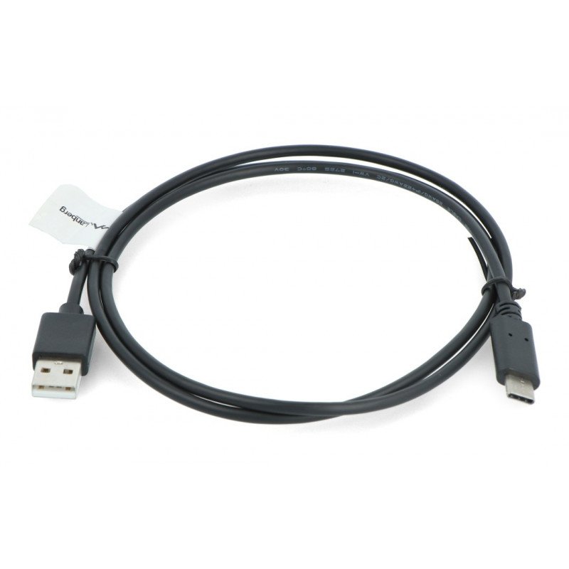 Kabel Lanberg USB typu A - C 2.0 černý QC 3.0 - 1 m