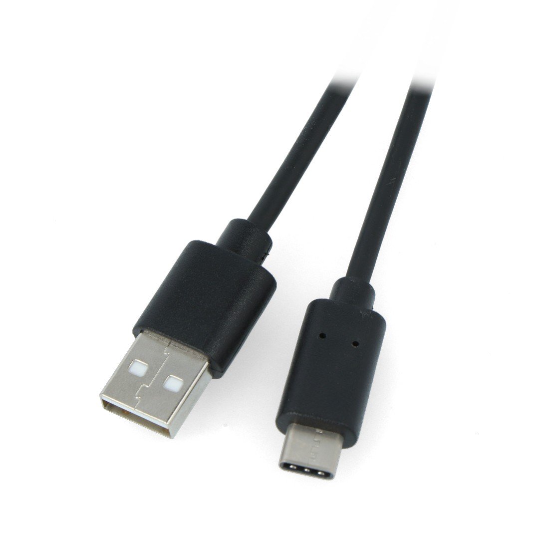 Kabel Lanberg USB typu A - C 2.0 černý QC 3.0 - 1 m
