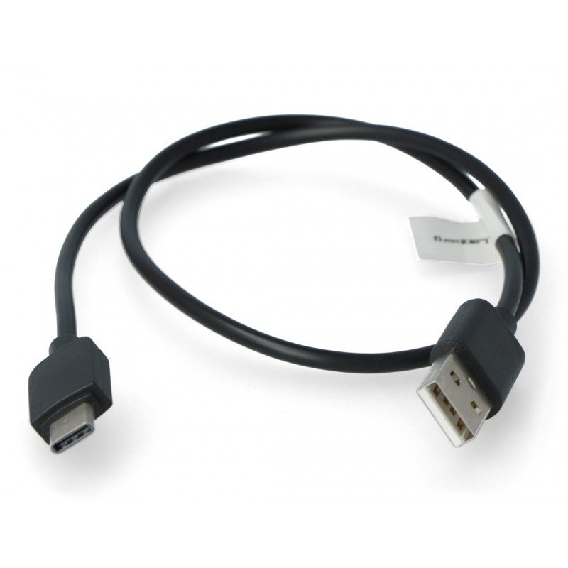 Kabel Lanberg USB typu A - C 2.0 černý QC 3.0 - 0,5 m