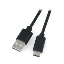 Kabel Lanberg USB typu A - C 2.0 černý - 0,5 m