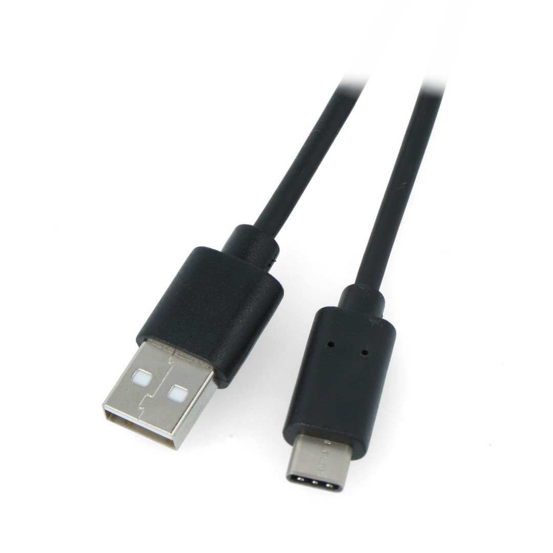 Lanberg USB A 2.0 - USB C černý kabel - 0,5 m