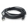 Lanberg USB Type A - C 2.0 černý kabel - 5 m - zdjęcie 2