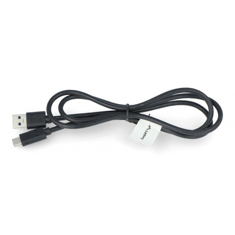 Černý kabel Lanberg USB typu A - C 3.1 - 1 m