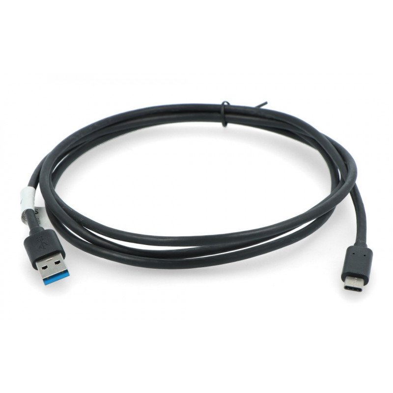 Černý kabel Lanberg USB typu A - C 3.1 - 1,8 m