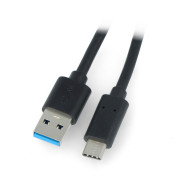 Černý kabel Lanberg USB typu A - C 3.1 - 1,8 m