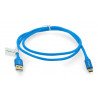 Lanberg USB Type A - C 2.0 modrý prémiový kabel QC 3.0 - 1 m - zdjęcie 2