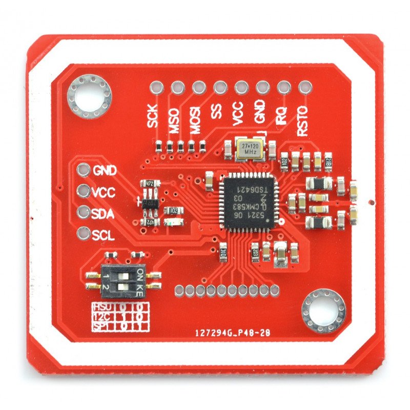 RFID / NFC PN532 13,56MHz modul I2C / SPI + karta a klíčenka