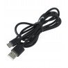 Extrémní černý kabel USB 2.0 typu C - 1,5 m - zdjęcie 3