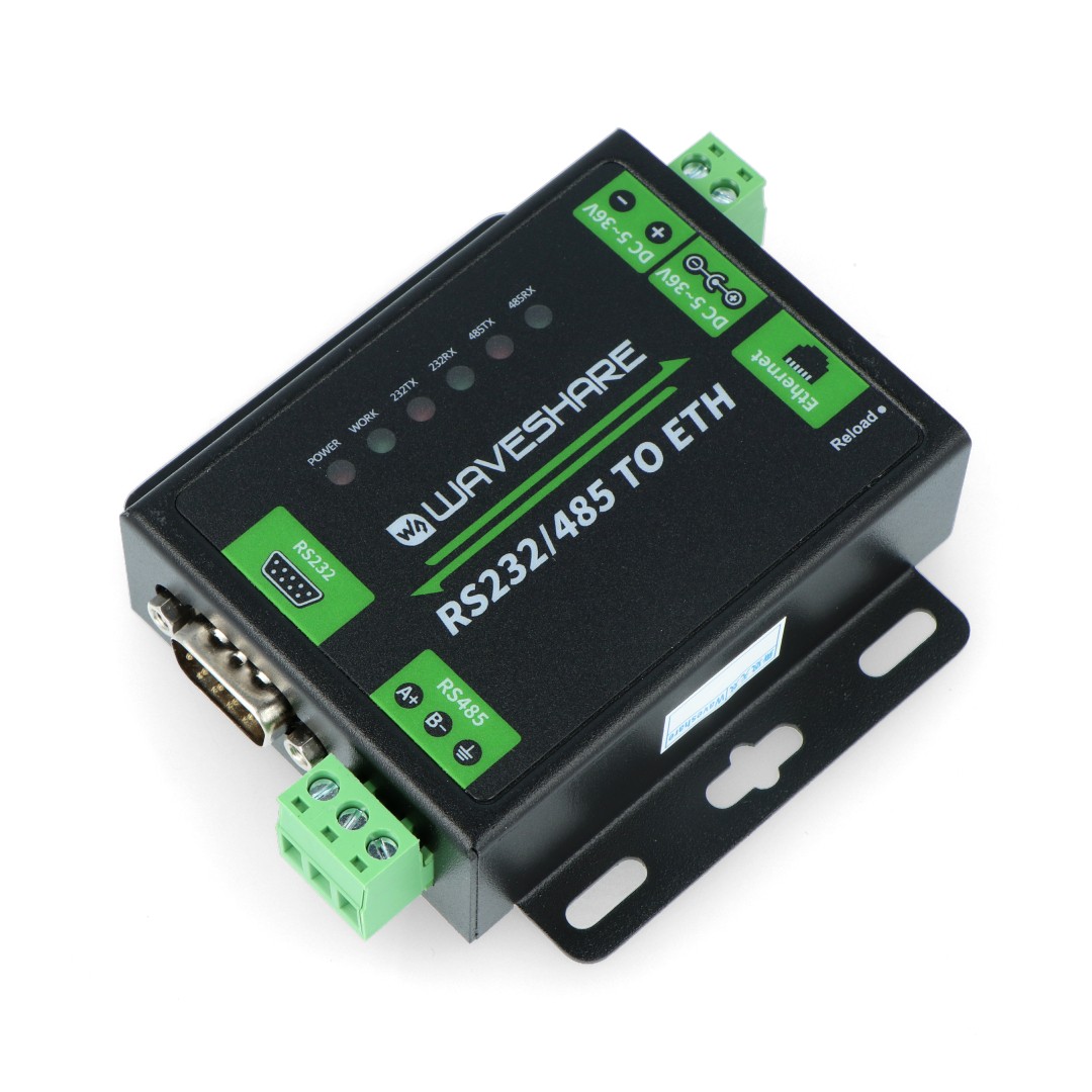 Převodník RS232 / RS485 - Ethernet - Cortex M4 - Waveshare 16530