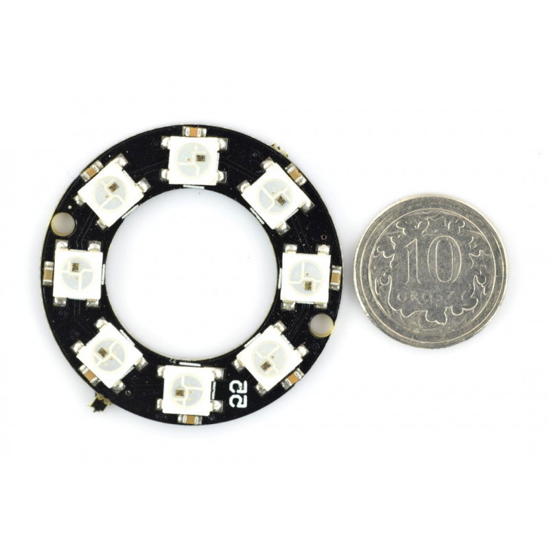 RGB LED prsten WS2812 5050 x 8 LED - 32 mm