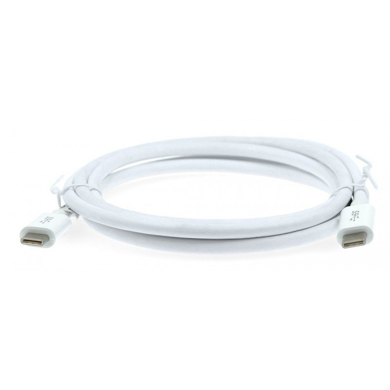 Kabel TRACER USB C - USB C 3.1 bílý - 1,5 m