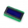 LCD displej 4x20 znaků modrý + převodník I2C pro Odroid H2 - zdjęcie 1