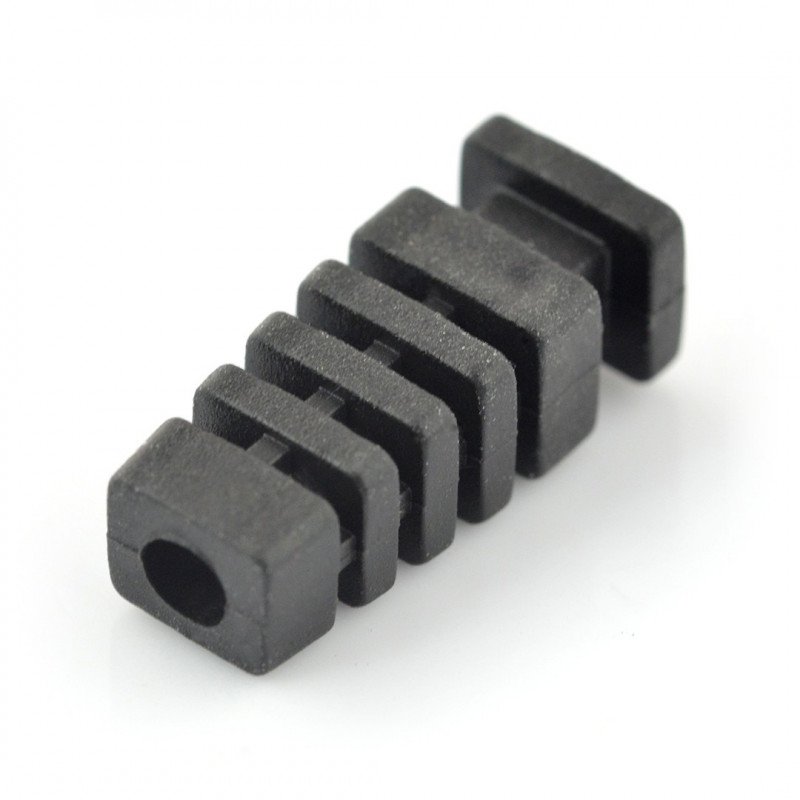 Odlehčení tahu pro černý kabel, průměr 4 mm
