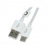 Kabel TRACER USB A 2.0 - USB C bílý - 3m - zdjęcie 1