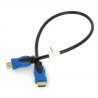 Kabel HDMI 2.0 Lanberg 4K - 0,5 m - zdjęcie 3