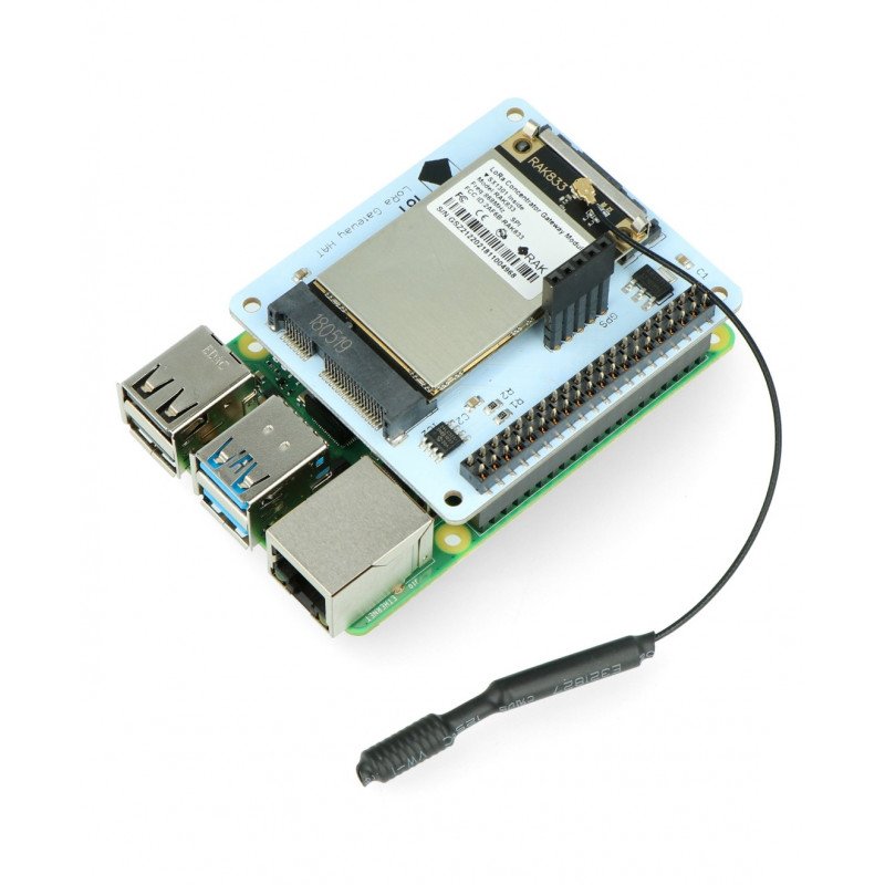 IoT LoRa Gateway HAT 868MHz - štít pro Raspberry Pi 4B / 3B + / 3B / 2B / Zero *