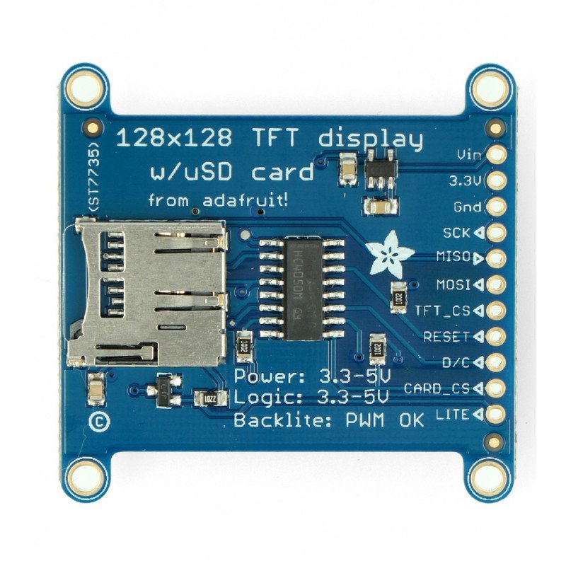 1,44 "128 x 128 TFT LCD displej se čtečkou microSD