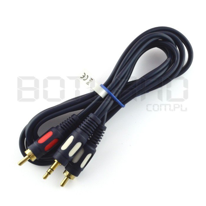 Jack 3,5 - 2 x RCA 1,5 m kabel