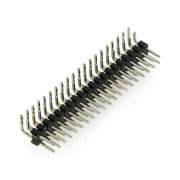 2x20 goldpin zástrčka, úhlová, rozteč 2,54 mm