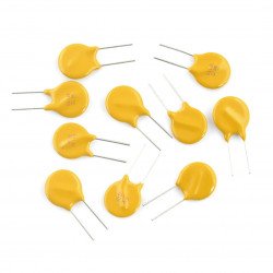 Polymerová pojistka 72V / 1,1A, rastr 5,1mm - 10ks.