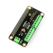 DFRobot DC Motor Driver HAT V1.0 - dvoukanálový budič pro motory 12V / 1,2A - štít pro Raspberry Pi
