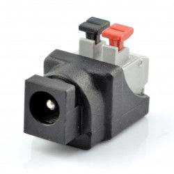 Zásuvka DC 5,5/2,1mm s rychlým konektorem a tlačítky v2