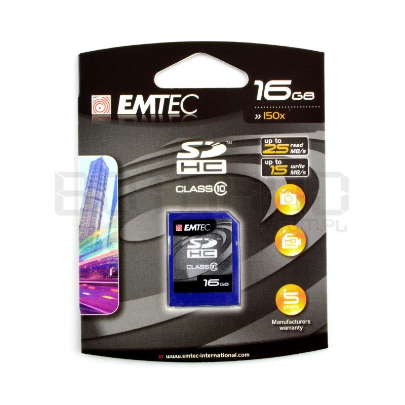 Paměťová karta Emtec SD / SDHC 16 GB třídy 10