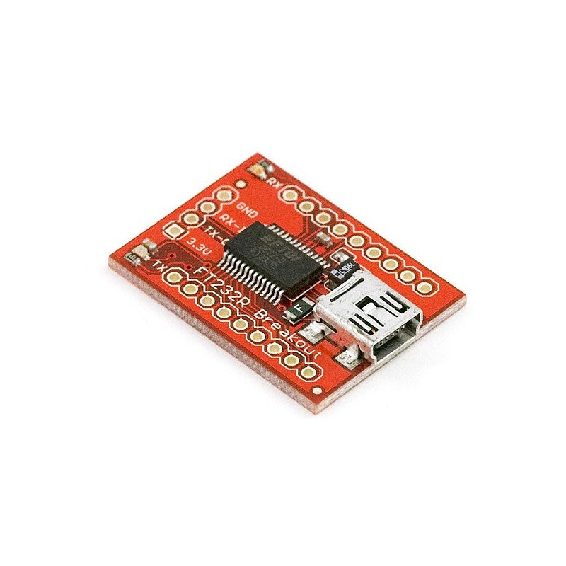 Převodník USB-UART FTDI 3,3 V / 5 V miniUSB bez konektorů -