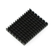 Chladič 40x30x5mm pro Raspberry Pi 4 s tepelně vodivou páskou - černý