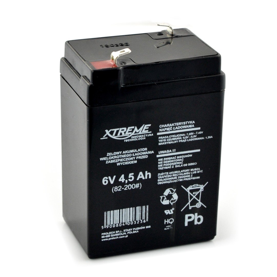 Gelová baterie 6V 4,5Ah Xtreme