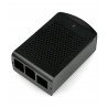 Hliníkové pouzdro Raspberry Pi model 4B - černé - LT-4B01-A - zdjęcie 3