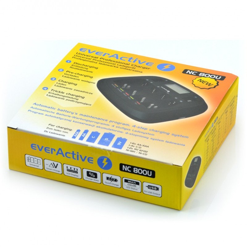 Nabíječka baterií EverActive NC-800U