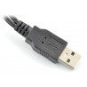 Adaptér USB 2v1 miniUSB, microUSB - 20 cm - zdjęcie 2
