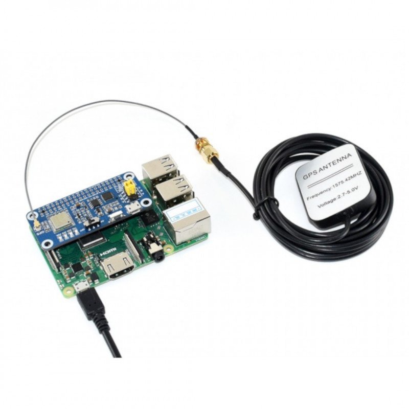 Waveshare L76X Multi-GNSS HAT - GPS / BDS / QZSS - štít pro Raspberry Pi 4B / 3B + / 3B / 2B / Zero