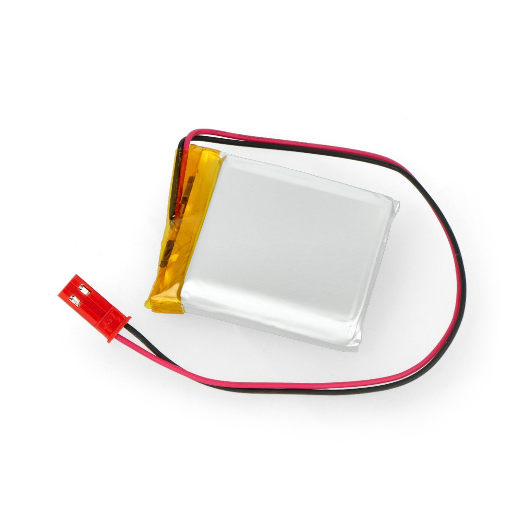 Baterie Akyga 1200mAh 1S 3,7 V Li-Pol - konektor JST-BEC + zásuvka - 40x34x8mm