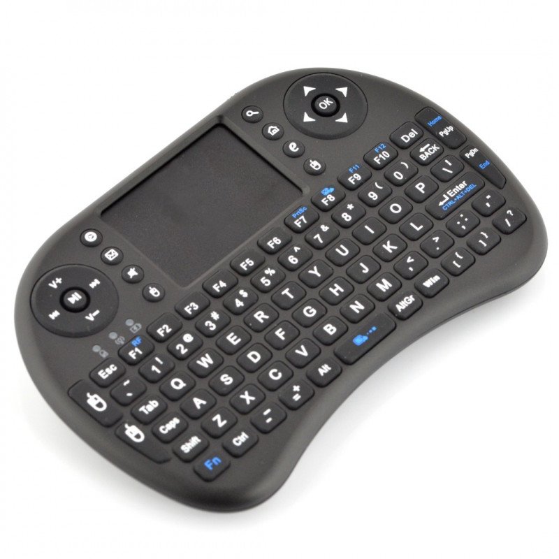 Bezdrátová klávesnice + touchpad Mini Key - černý