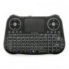 Bezdrátová klávesnice + touchpad MT08 - černá s podsvícením - zdjęcie 1