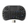 Bezdrátová klávesnice + mini klíč touchpadu - černý - AAA - zdjęcie 2