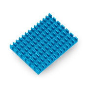 Chladič 40x30x5mm pro Raspberry Pi 4 s tepelně vodivou páskou - modrý