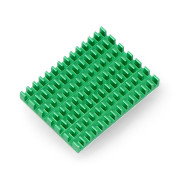 Chladič 40x30x5mm pro Raspberry Pi 4 s tepelně vodivou páskou - zelený