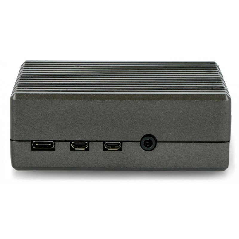 Pouzdro Raspberry Pi model 4B - hliník - LT-4BA02 - šedá