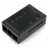 Pouzdro Raspberry Pi model 4B s ventilátorem - hliník - LT-4BA03 - černé - zdjęcie 6