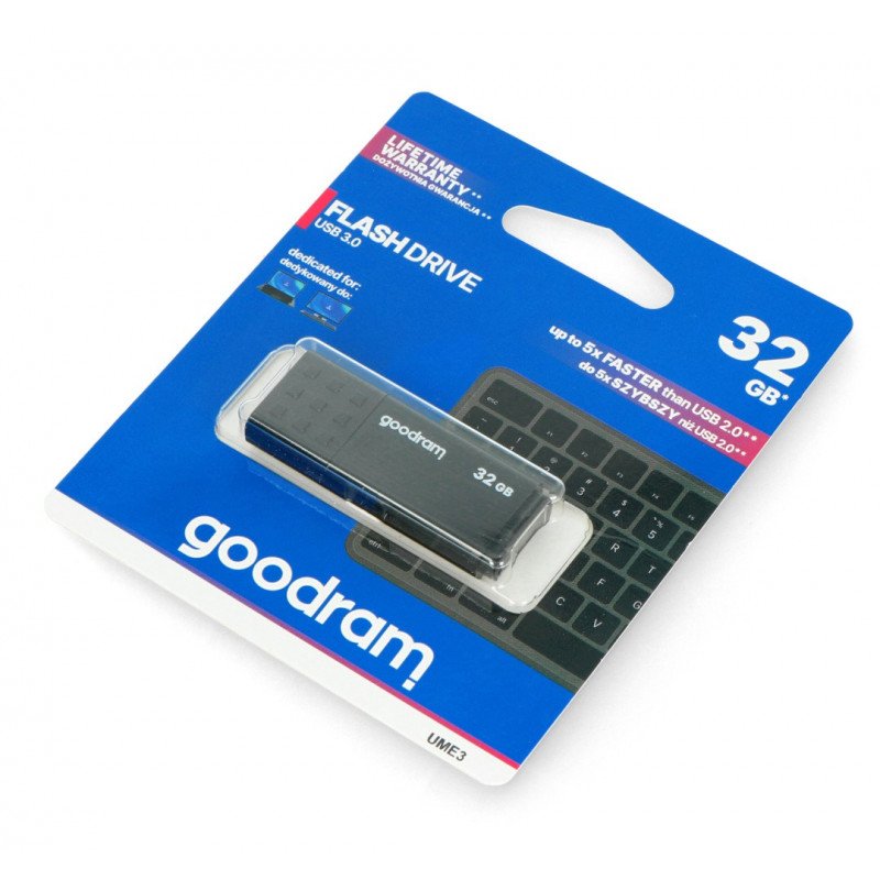 GoodRam Flash Drive - USB 3.0 UME3 Black 32 GB