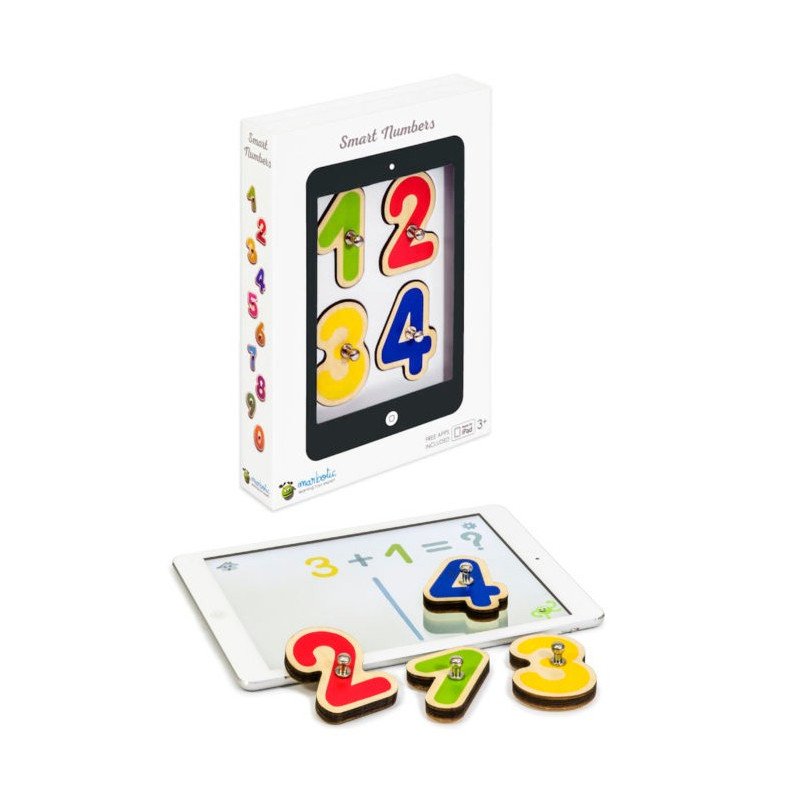 Marbotic Smart Numbers - vzdělávací hra s dřevěnými čísly pro tablet