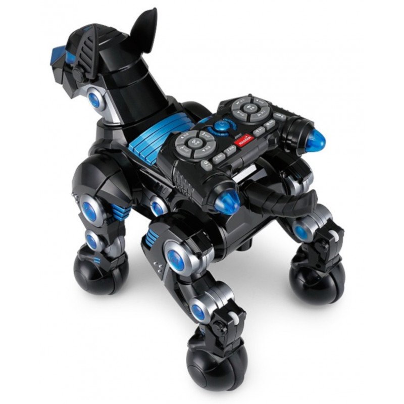 Interaktivní pes DOGO Rastar 1:14 (zpívá, tančí, vykonává povely, LED) - černý