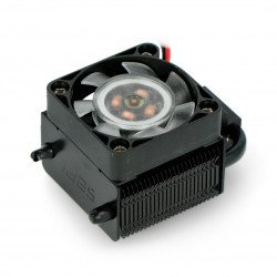 Black Warrior ICE Tower CPU Cooling Fan - Fan with heatsink for Raspberry Pi 4B / 3B + / 3B - Black