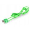 Silikonový kabel eXtreme USB A - Lightning pro iPhone / iPad / iPod 1,5 m zelený - zdjęcie 2