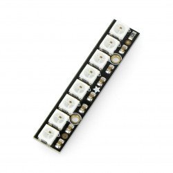 Stick NeoPixel - 8 x WS2812 5050 RGB LED s integrovanými ovladači